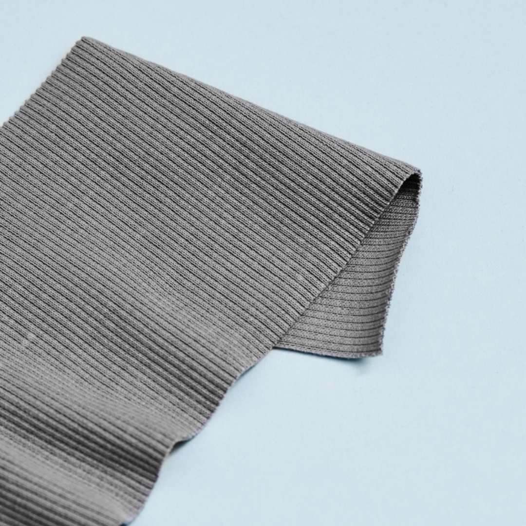 Organic 2 x 1 Rib Knit - Stone