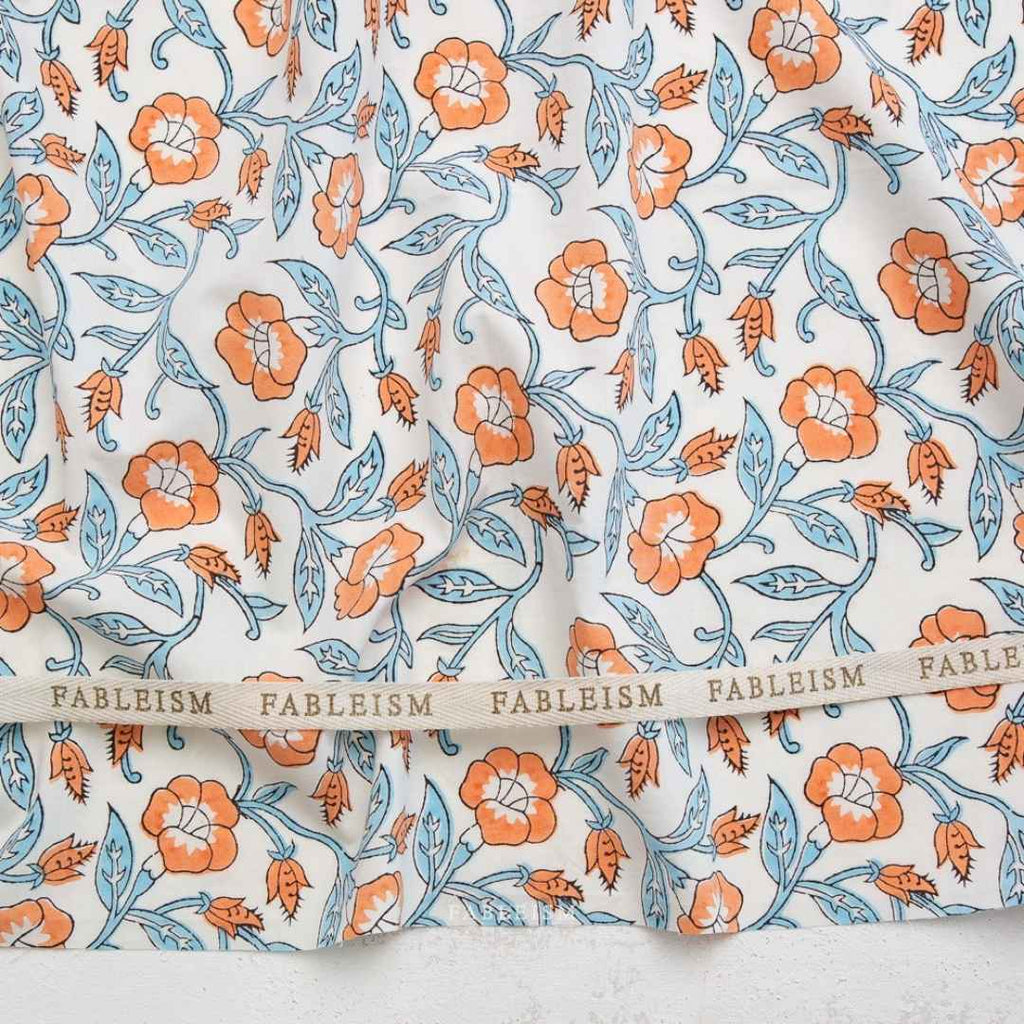 Fableism Indian Block Print - Trumpet Vines - Winter