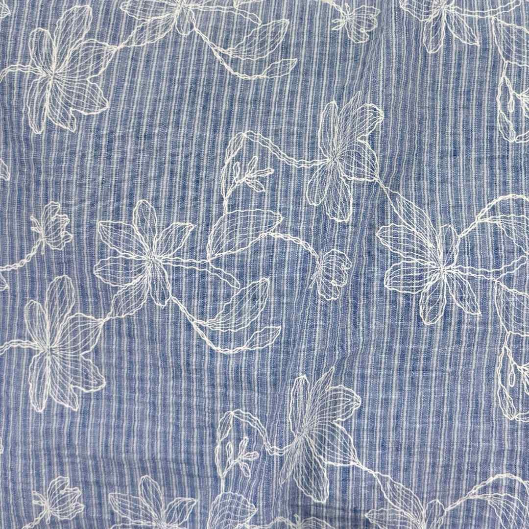 Seabreeze Stripe Embroidered - Blue/White