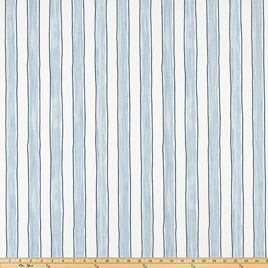 Upholstery Slub Canvas - Brush Stripe Mist