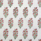 Fableism Indian Block Print - Wild Floral - Blushing