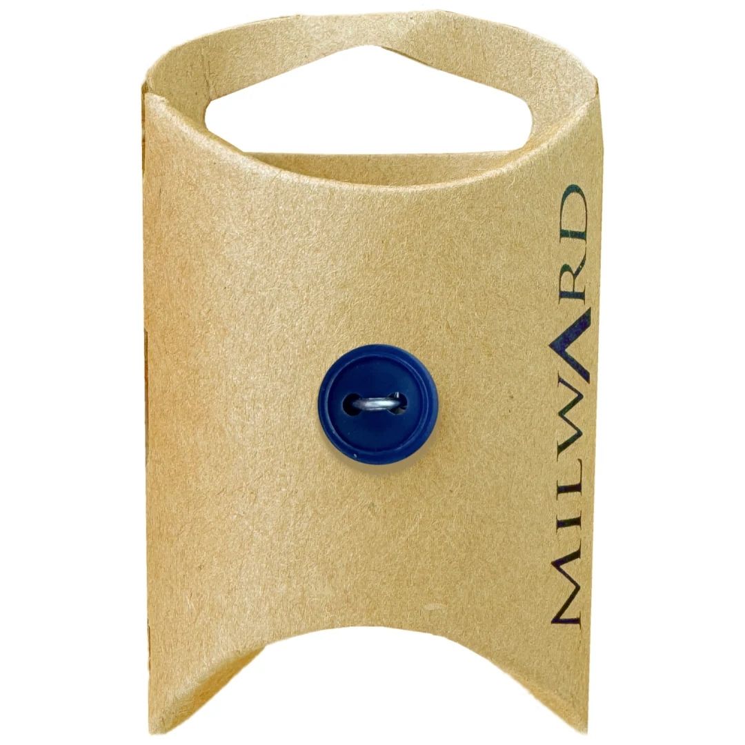 11mm Navy Nylon 2-Hole Buttons - 8 Pack