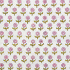 Fableism Indian Block Print - Flowerling - Pink