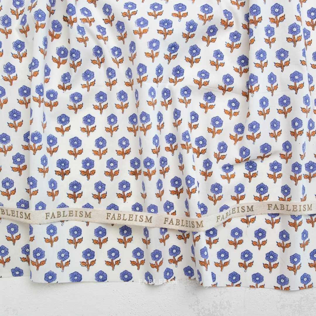 Fableism Indian Block Print - Flowerling - Violet
