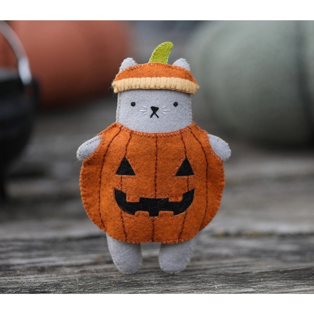 Felt Doll Kit - Pumpkin Cat