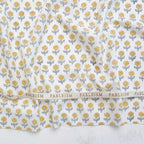 Fableism Indian Block Print - Flowerling - Yellow
