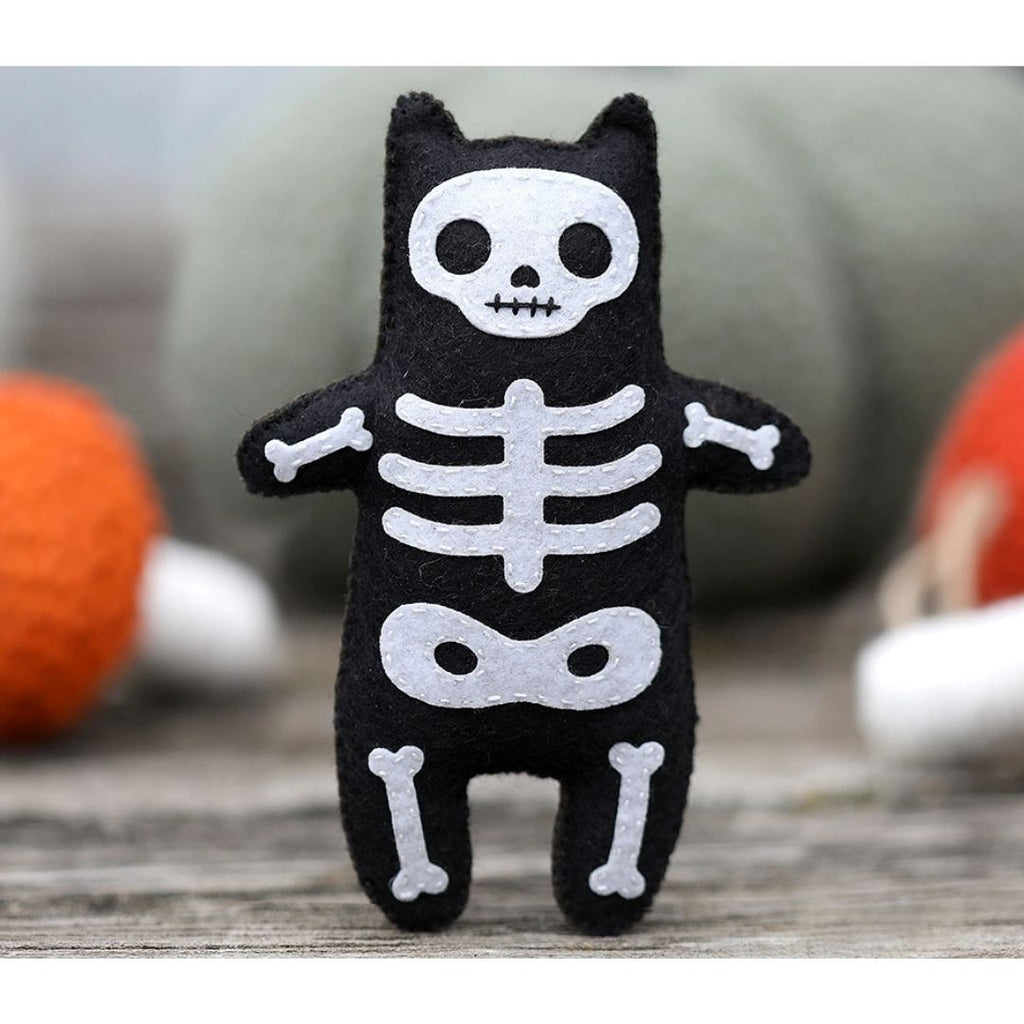 Felt Doll Kit - Skeleton Cat