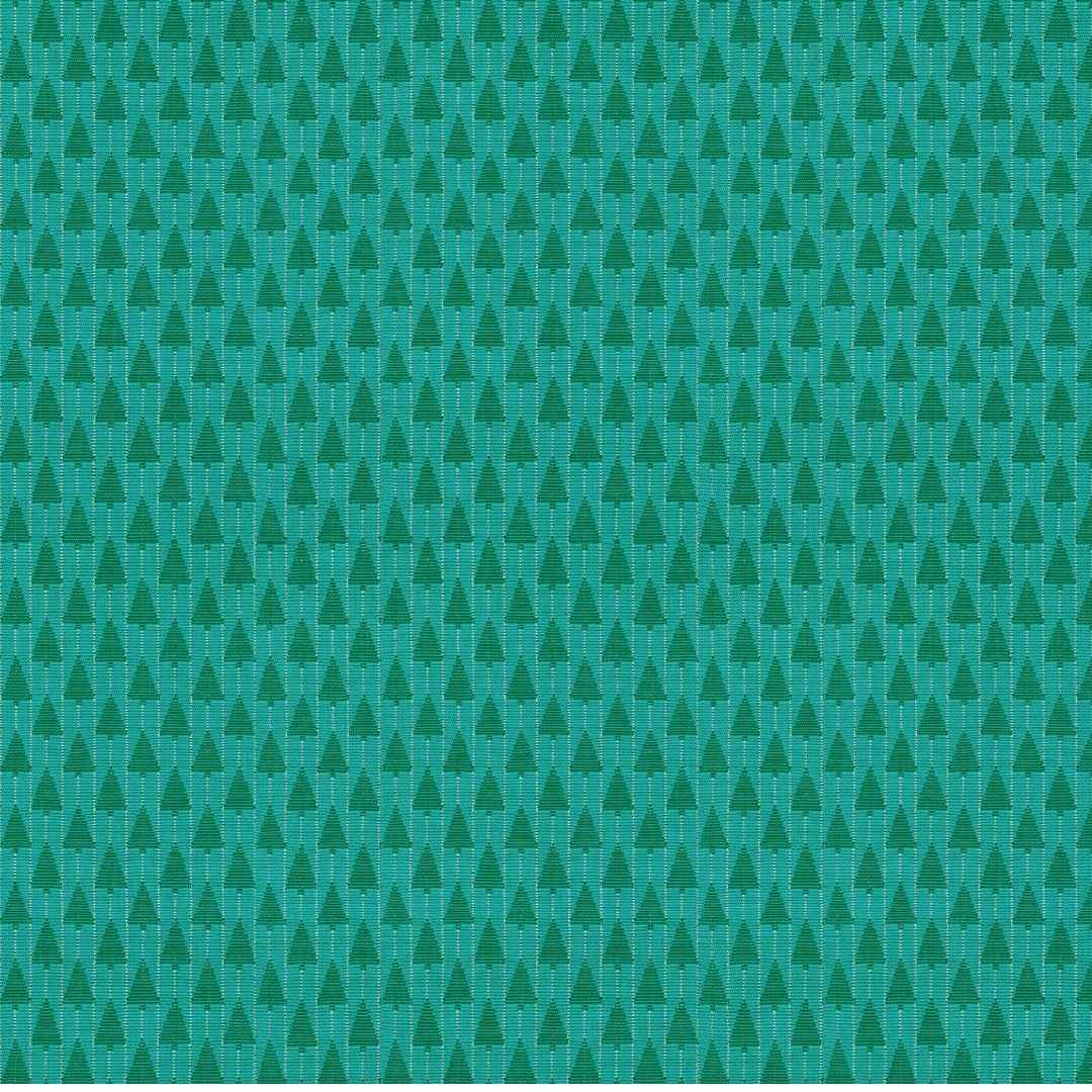 Silver Lining -Tree Farm - Turquoise