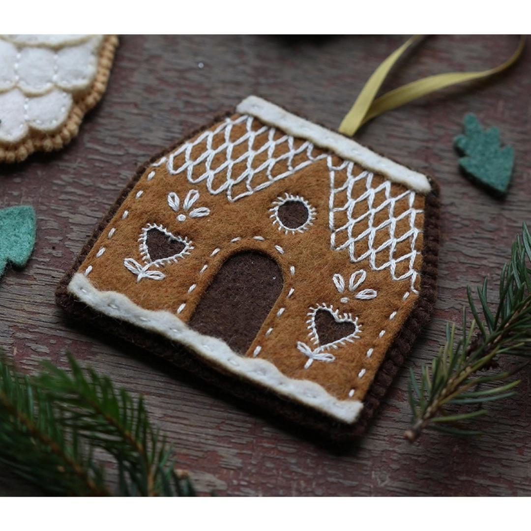 Felt Ornament Kit - Gingerbread House