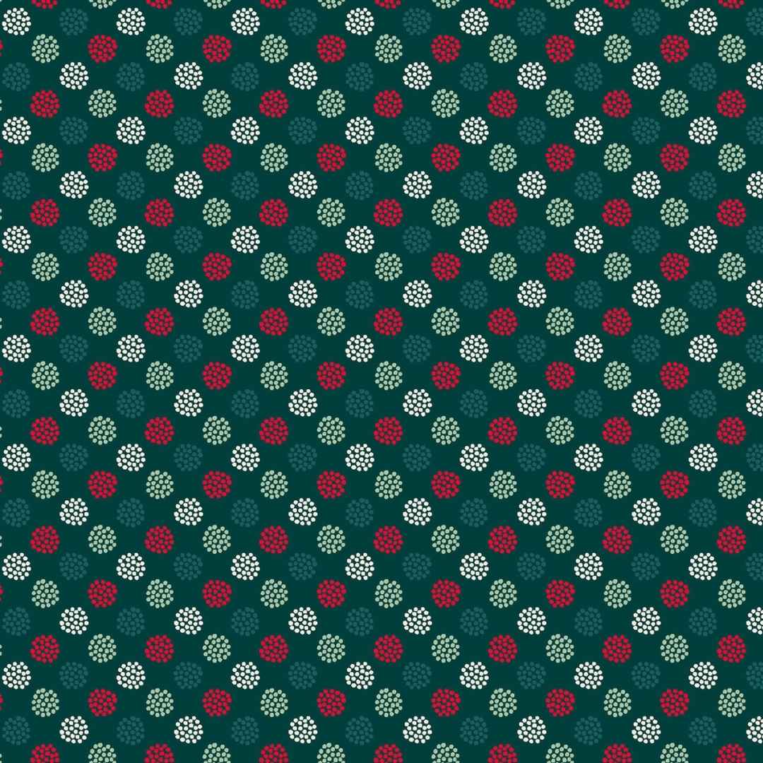 Holiday Stitches - Berries - Deep Green