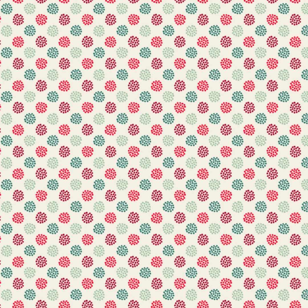 Holiday Stitches - Berries - Cream