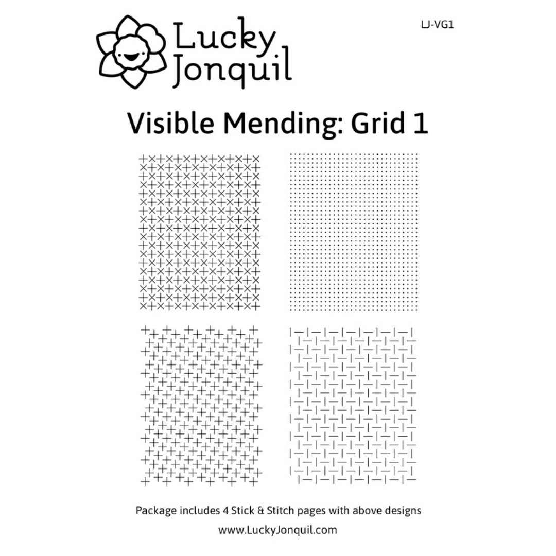 Stick + Stitch Visible Mending Sheets