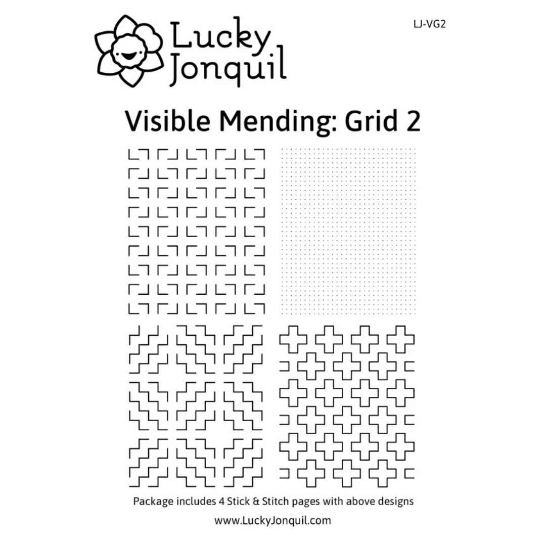 Stick + Stitch Visible Mending Sheets