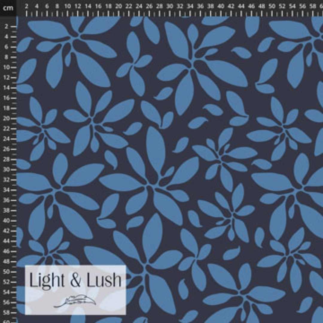 Light & Lush Viscose - Floral  - Blue