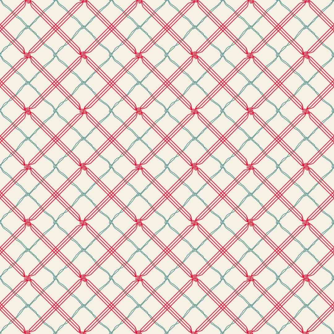 Holiday Stitches - Plaid -Cream