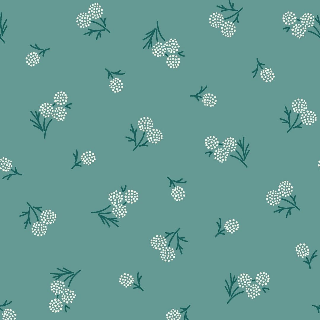 Holiday Stitches - Stitched Berries - Light Green