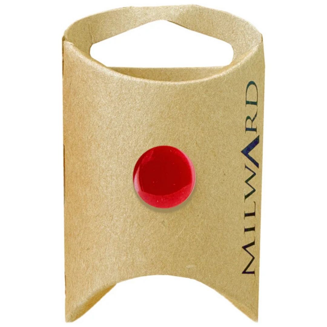 14mm Red Poly Shank Buttons - 6 Pack