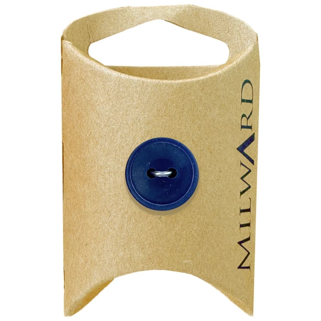 15mm Navy Nylon 2-Hole Buttons - 6 Pack