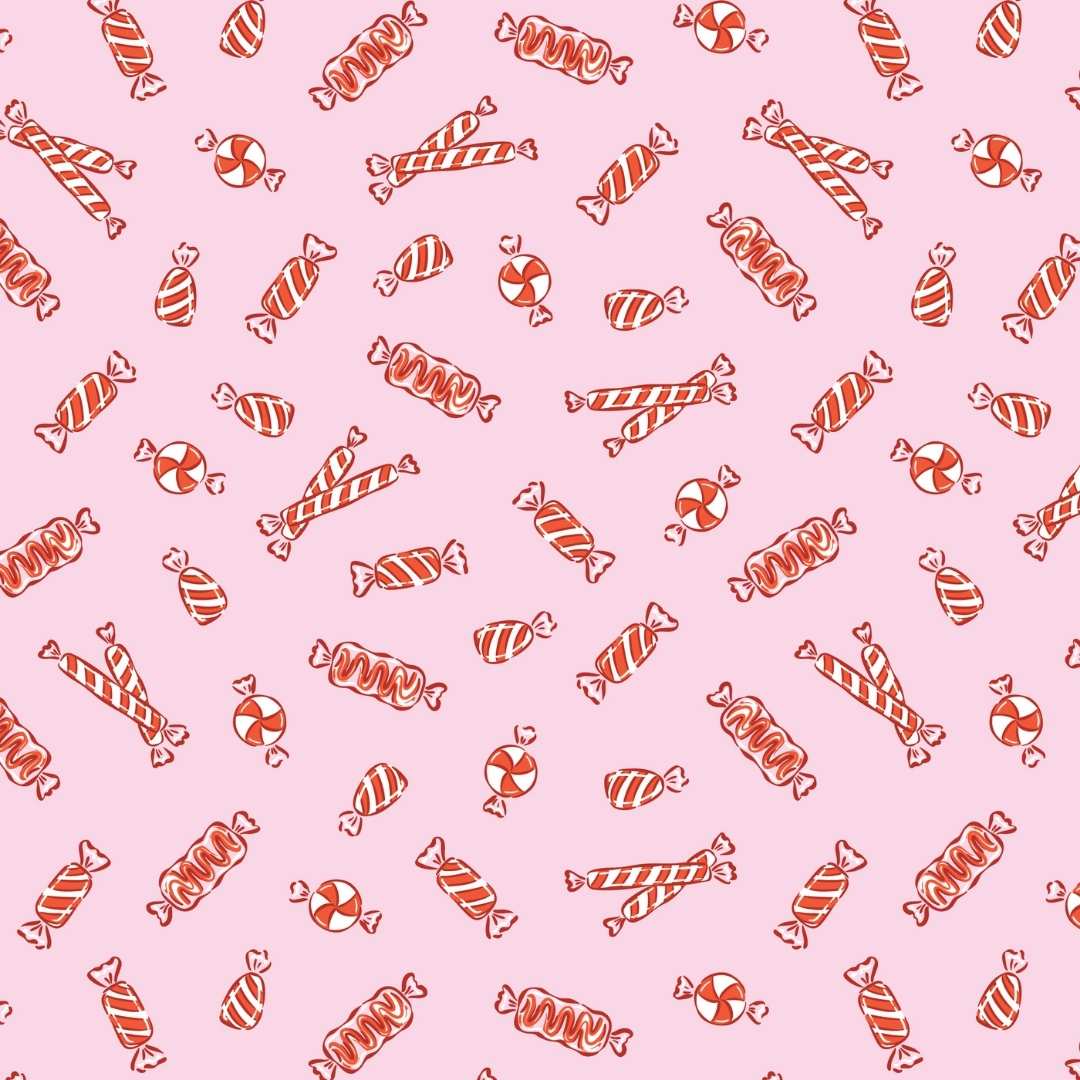 Jolly Tidings - Peppermint Candy - Pink