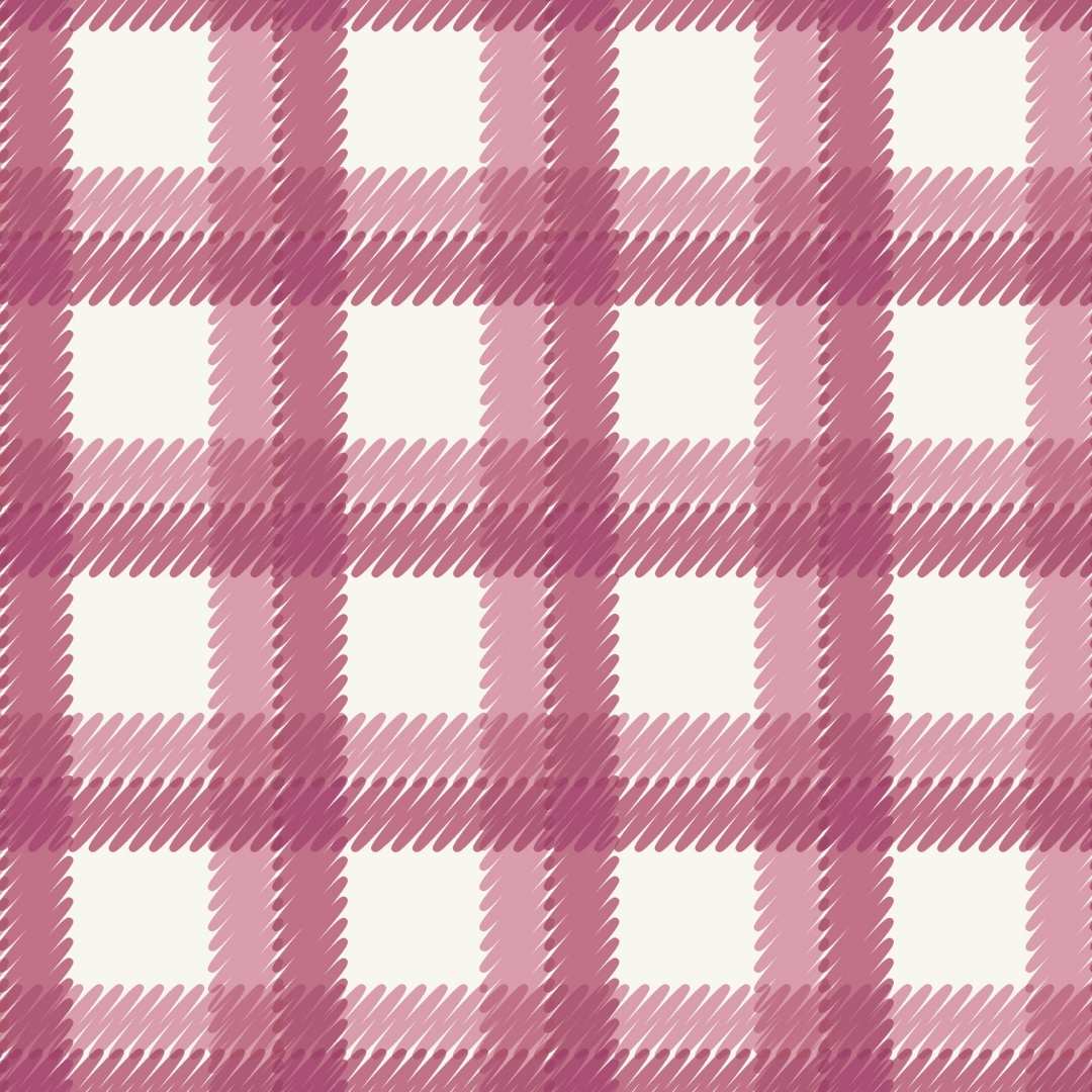 Fall and Flutter Flannel - Scribbly Plaid - Pink