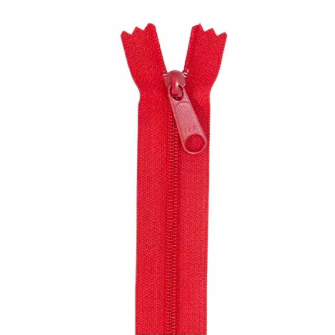 Handbag Zipper - 24in - Atom Red