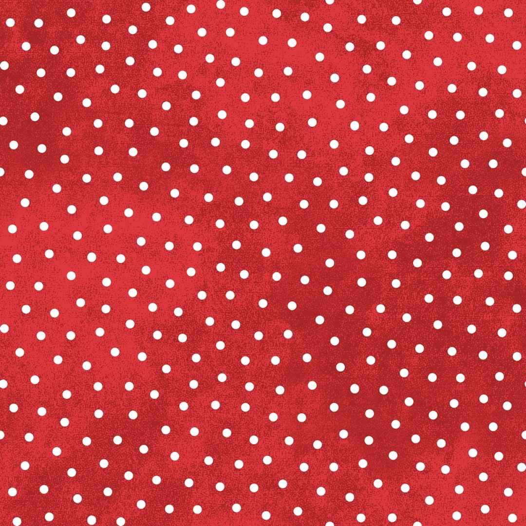 Snowtop Mountain Flannel - Red Dots