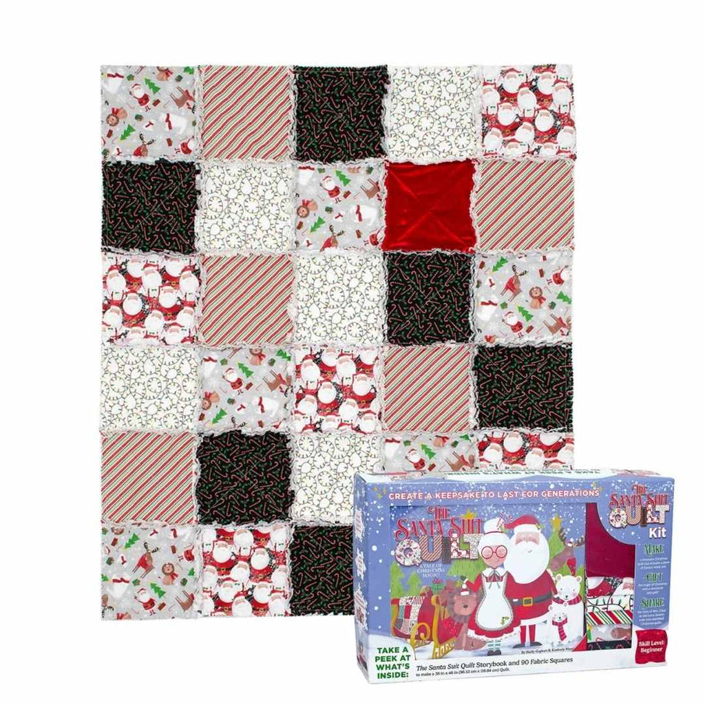 Santa Suit Rag Quilt Kit