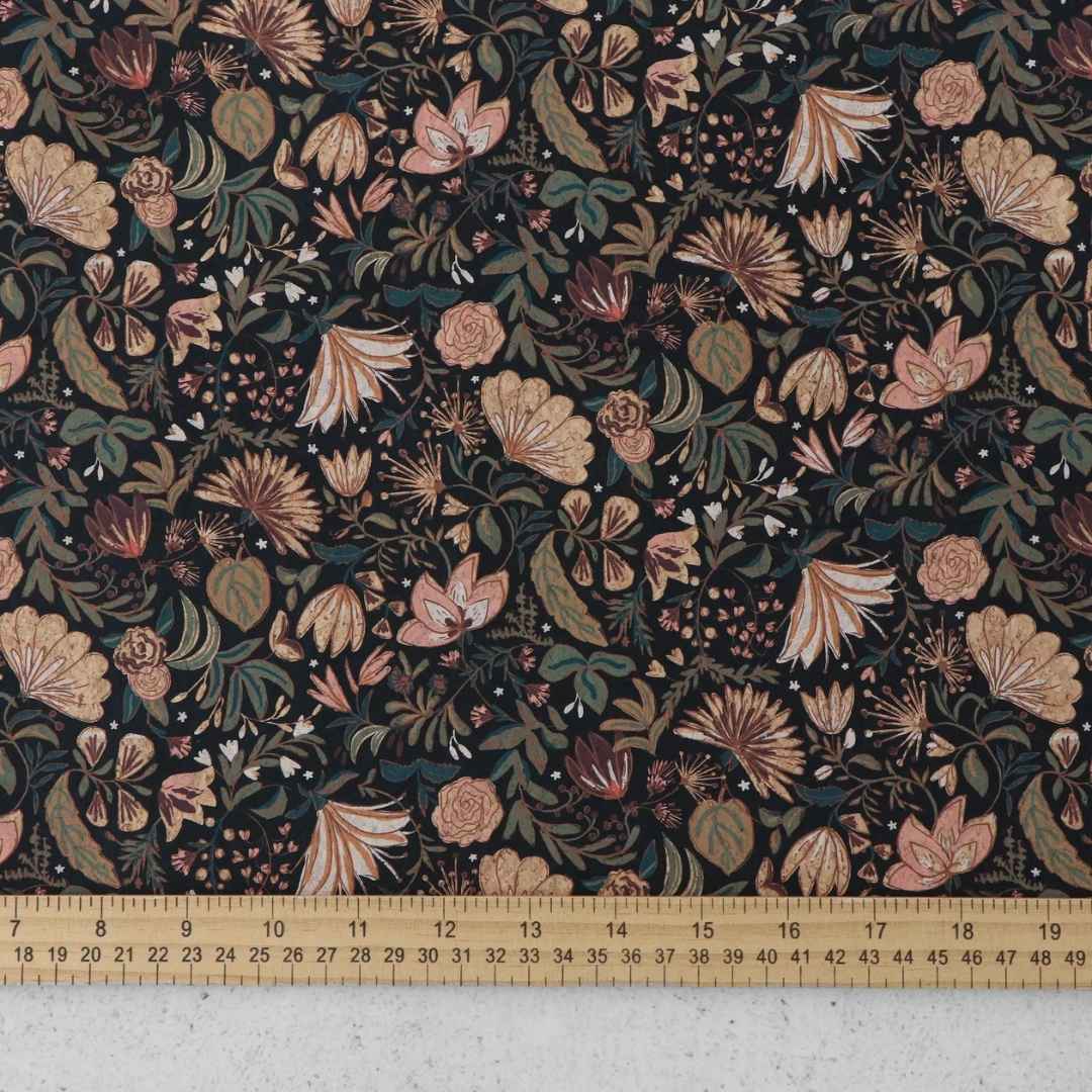 Sallie Tomato Cork Fabric - Highland Blooms - 1/2 yd