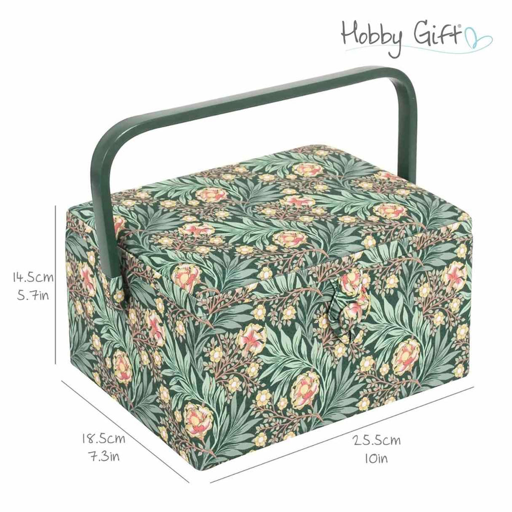 Medium Sewing Box - William Morris Fabric