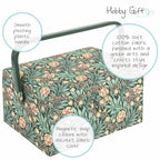 Medium Sewing Box - William Morris Fabric
