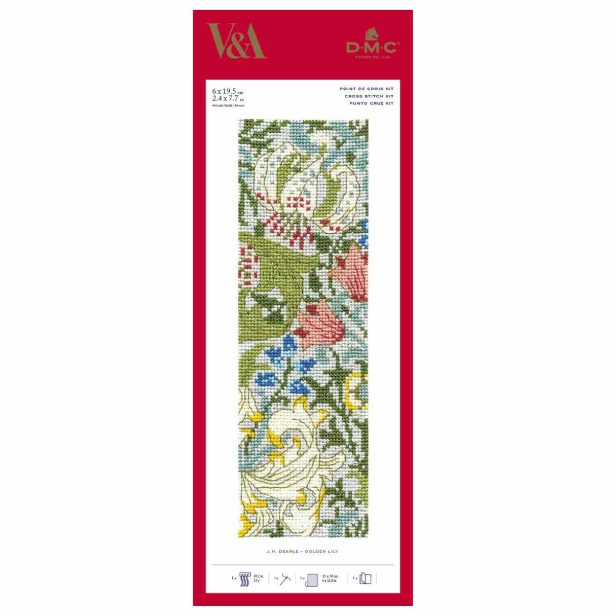 Cross Stitch Bookmark Kit - Strawberry Thief