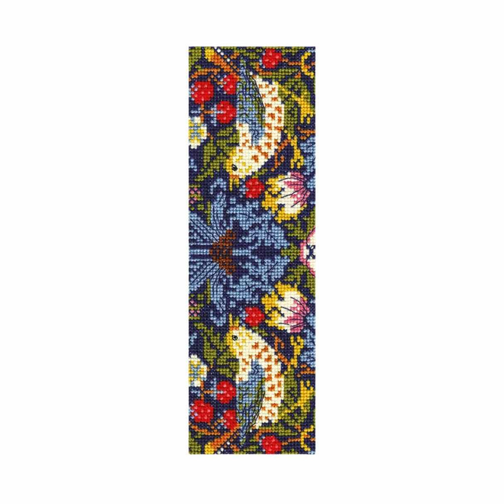 Cross Stitch Bookmark Kit - Strawberry Thief