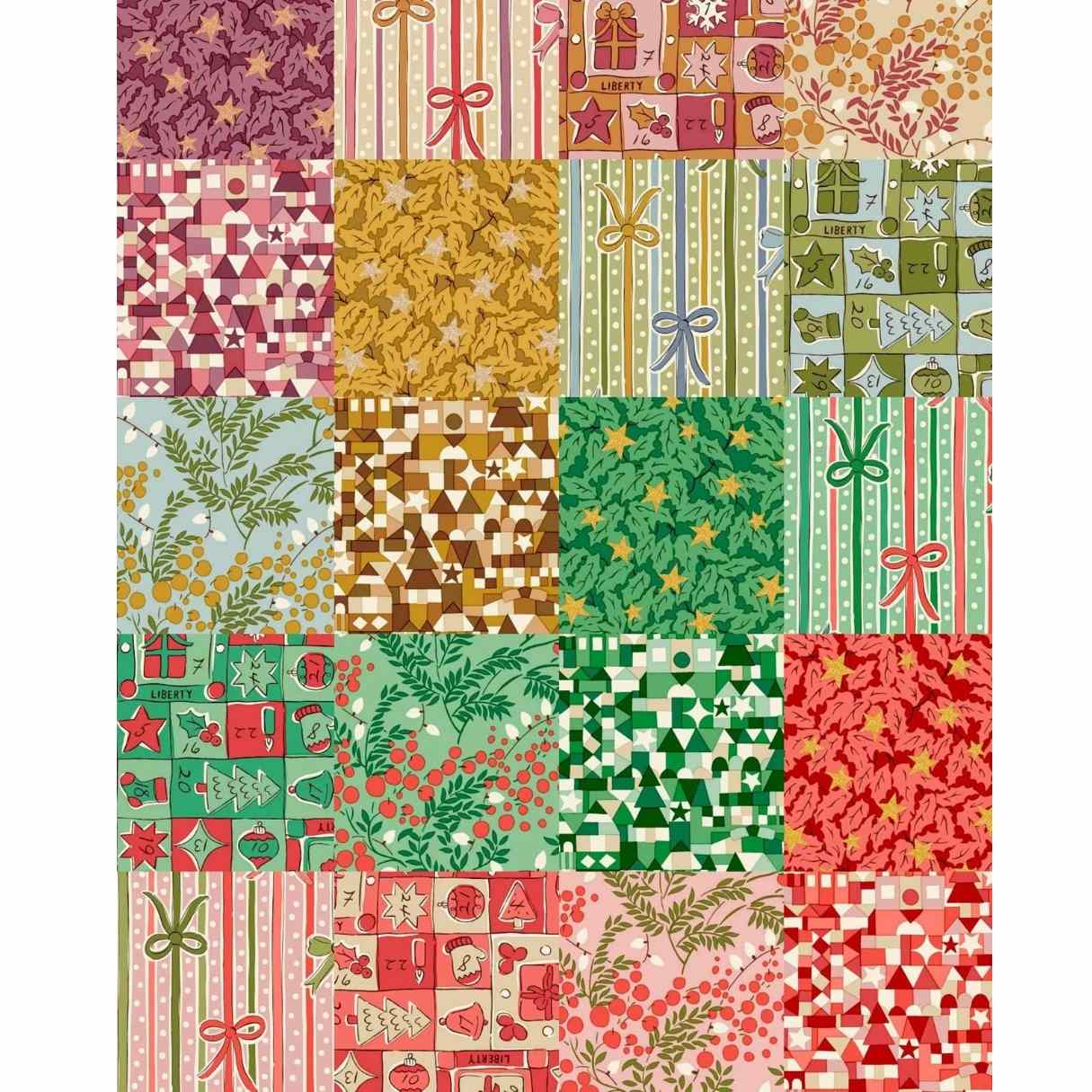Liberty Festive Magic 5" Charm Pack