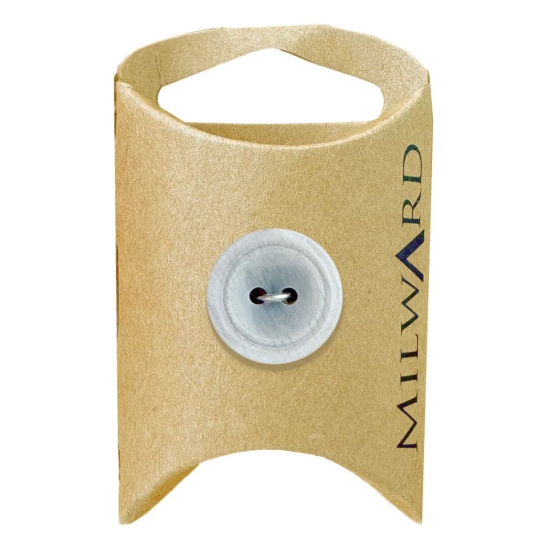 18mm Gray Polyester 2 -Hole Buttons - 3 Pieces