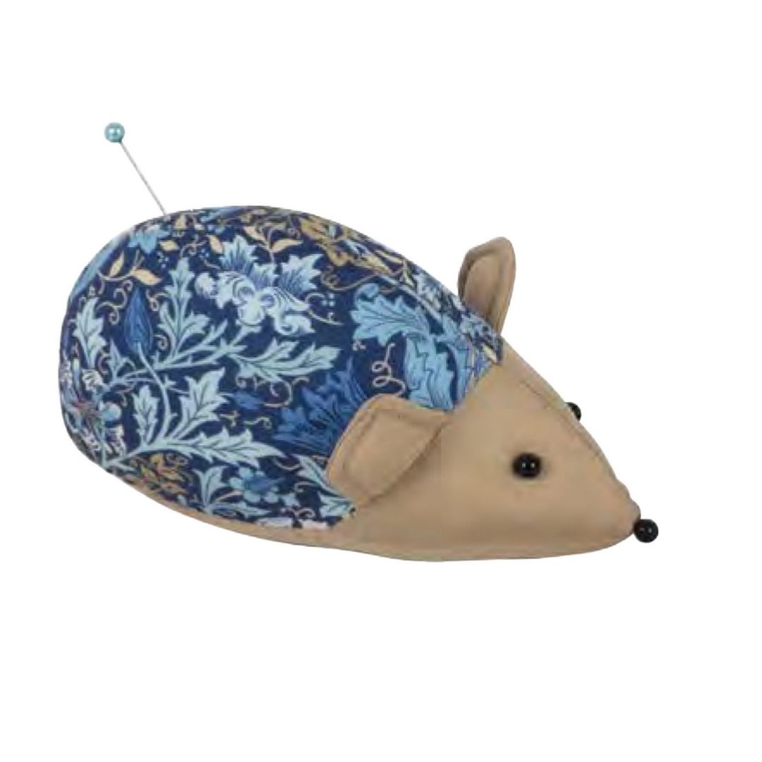 Hedgehog Pin Cushion - Blue Floral