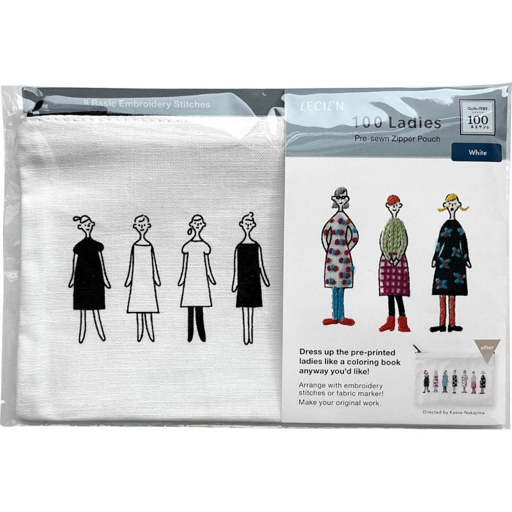 100 Ladies - Embroidery Pouch Kit
