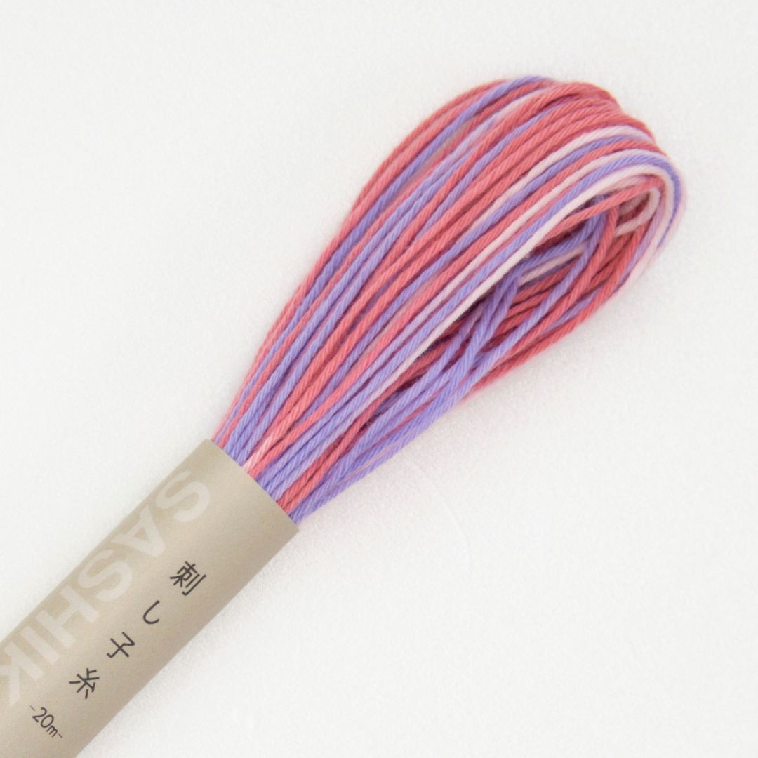 Olympus Sashiko Thread Variegated (Small Skein) - Pink
