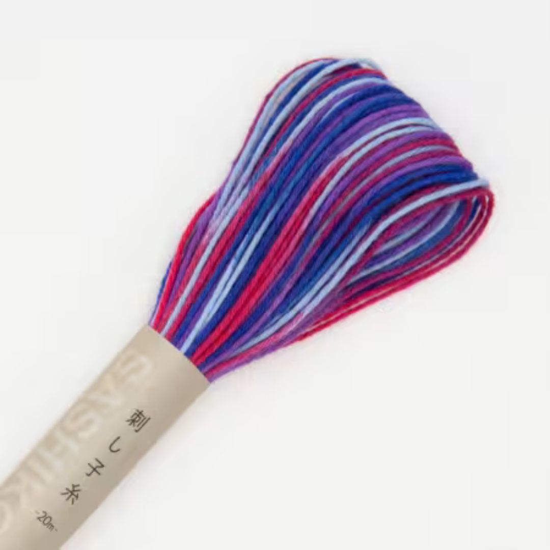 Olympus Sashiko Thread Variegated (Small Skein) - Multi