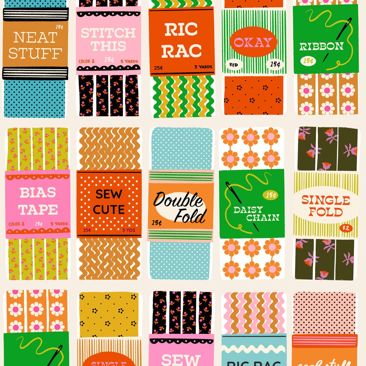 1 800 Notion - Vintage Trims - Shell