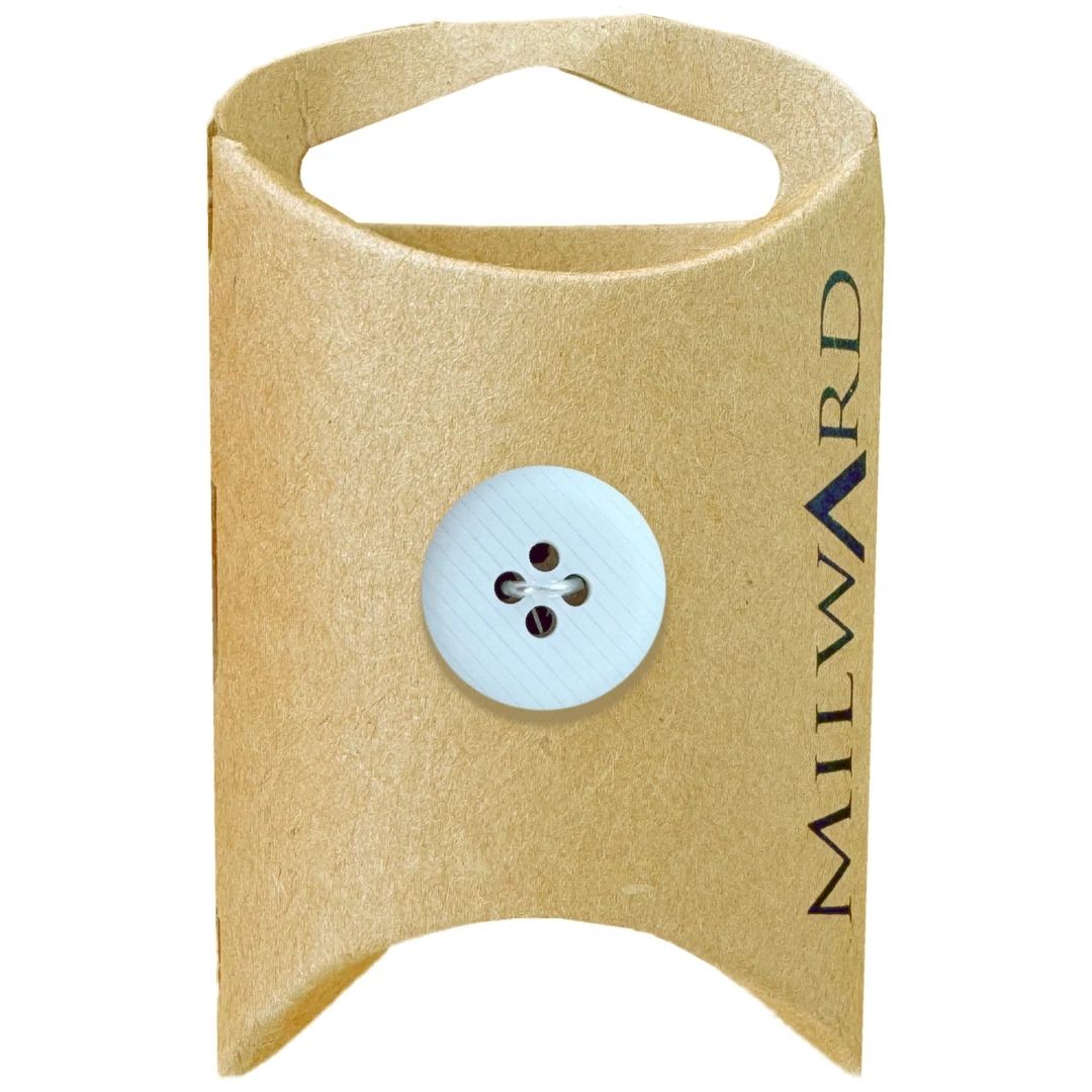 16mm Baby Blue Nylon 4-Hole Buttons - 4 Pack