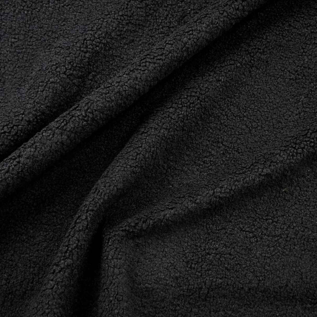 Double Sided Sherpa/Faux Suede - Black