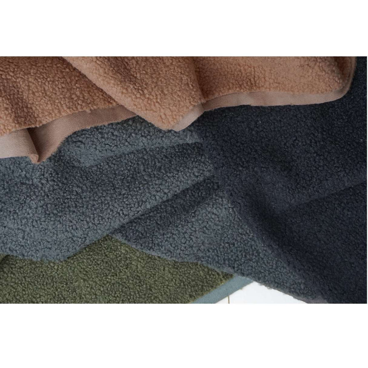 Double Sided Sherpa/Faux Suede - Brown