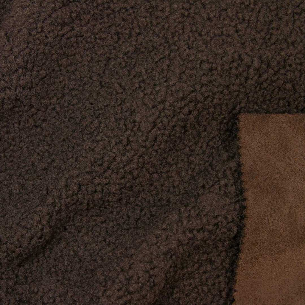 Double Sided Sherpa/Faux Suede - Brown