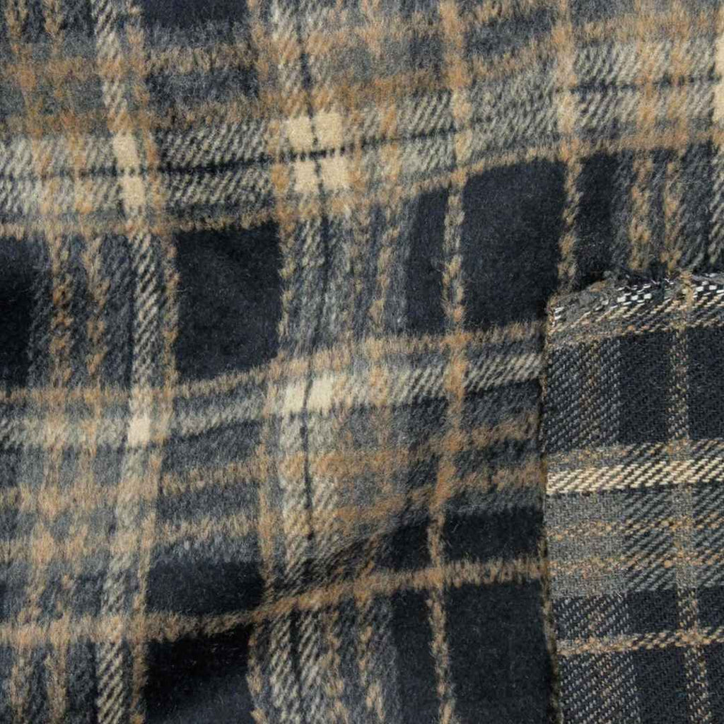 Wide Flannel - Anderson Plaid - Navy