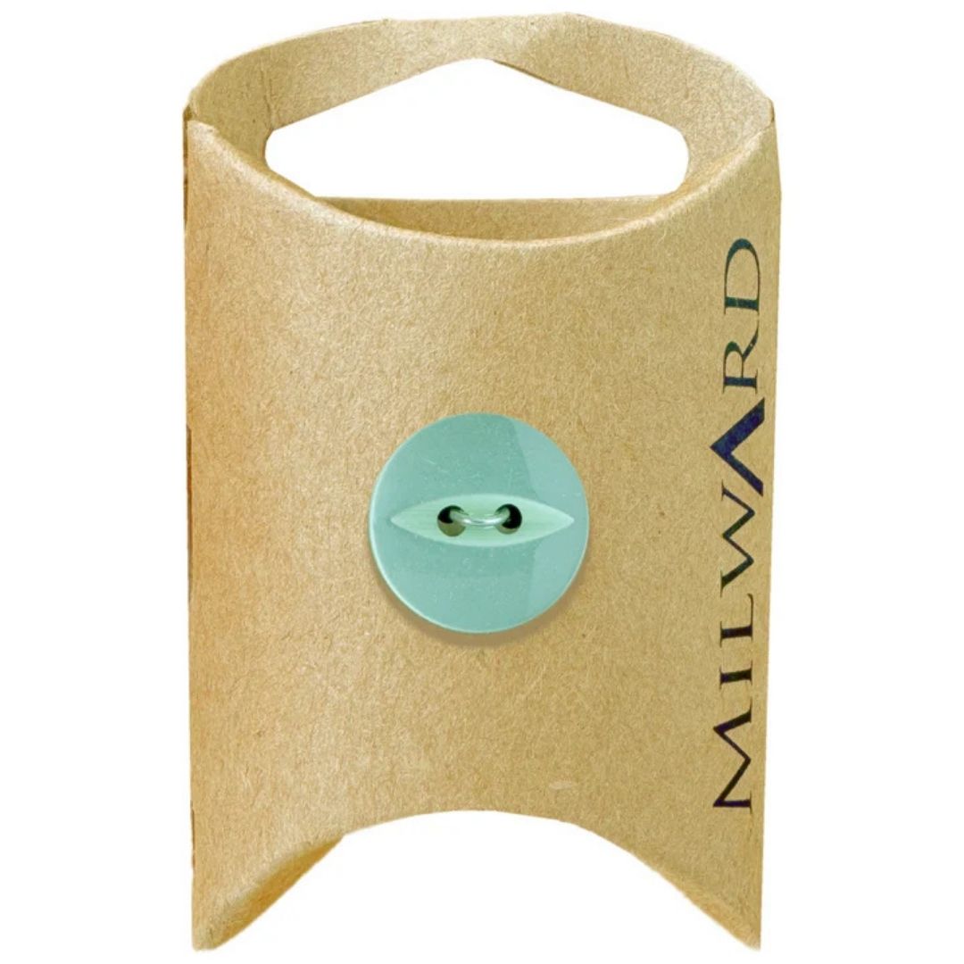 16mm Lime Green Poly 2-Hole Fisheye Buttons - 6 Pack