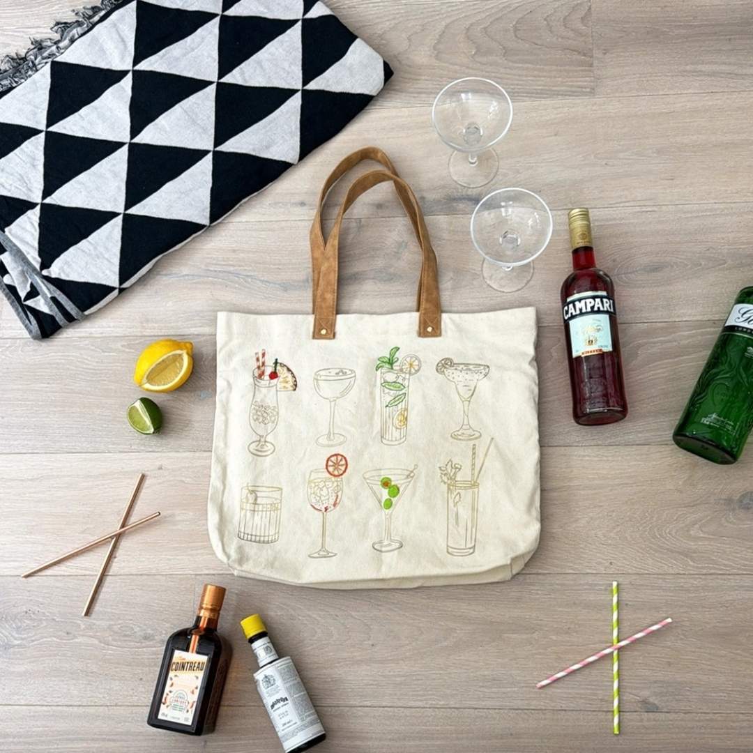 Stitch Your Cocktails Tote Bag Kit
