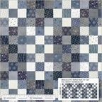 Faded Indigo - Whole Cloth - Multi