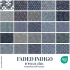 FQ Bundle - Faded Indigo - 24 PIeces Plus 1-Yard Cut