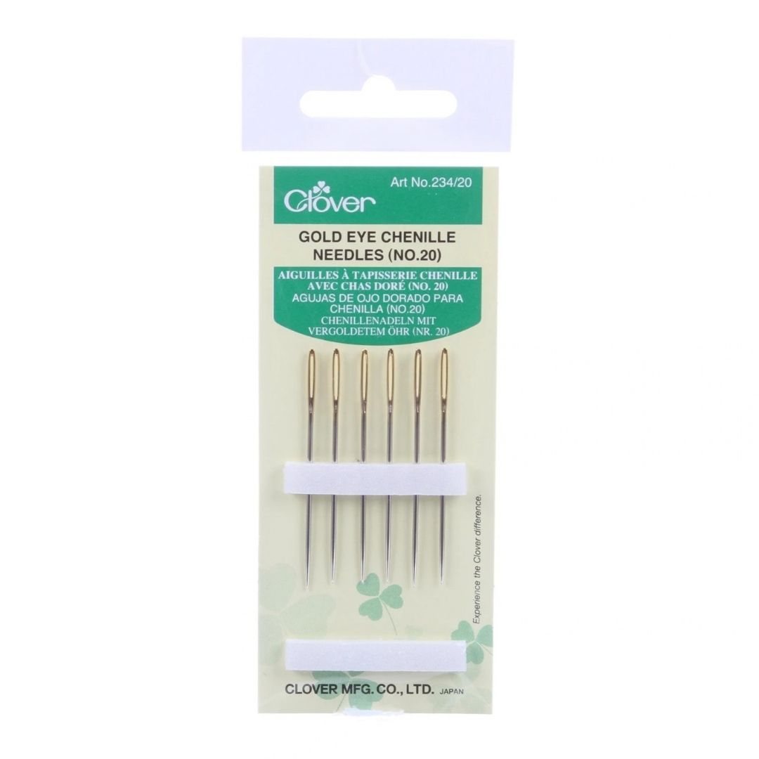 Gold Eye Embroidery Needles - Size 20