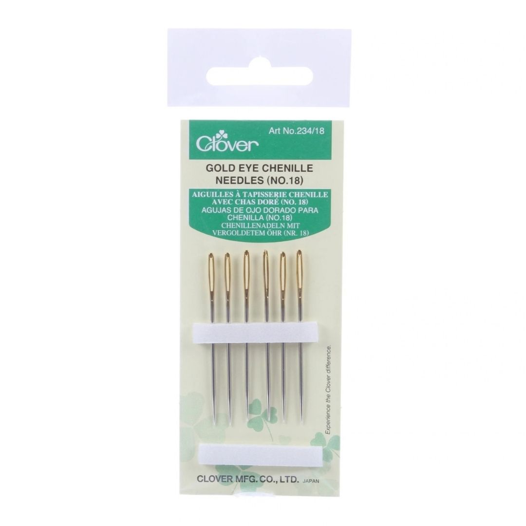 Gold Eye Embroidery Needles - Size 18